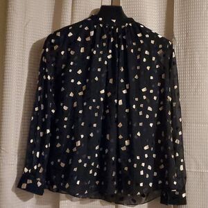 Ports sheer long sleeve blouse 6